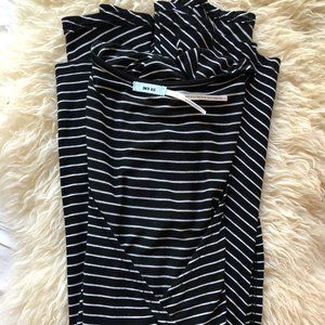 URBAN OUTFITTERS STRIPED WRAP DRESS